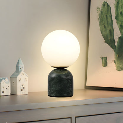 Modern Table Lamp with Dome Marble Base Design | Zarniqo