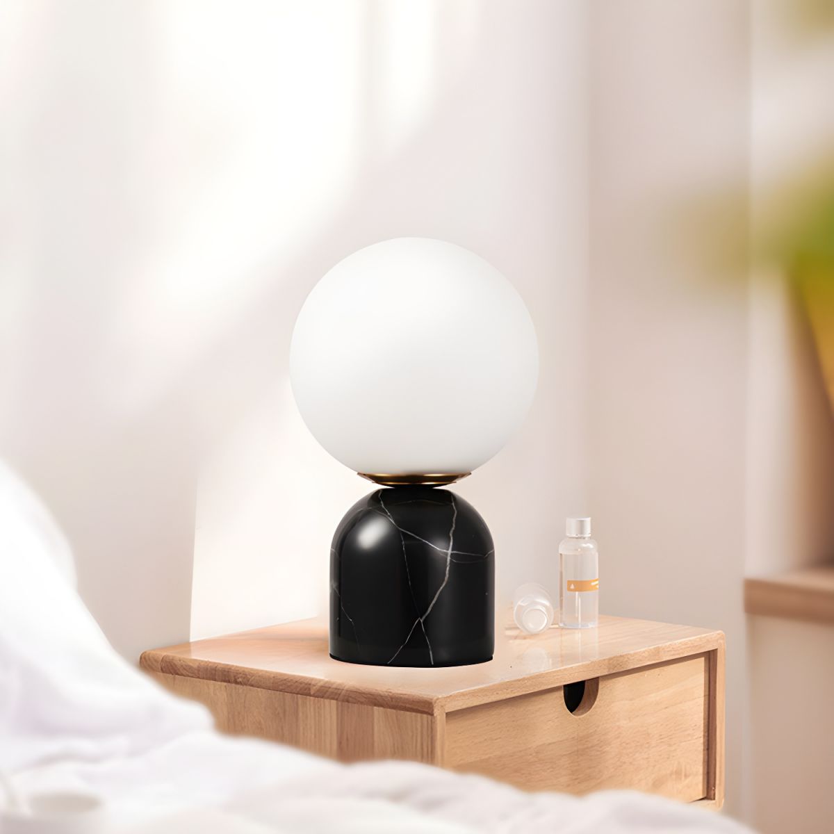Modern Table Lamp with Dome Marble Base Design | Zarniqo