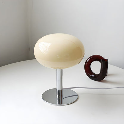 Modern Table Lamp with Glass Globe Shade Bedroom | Xelqora