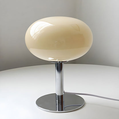 Modern Table Lamp with Glass Globe Shade Bedroom | Xelqora