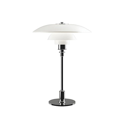 Modern Table Lamp with Glass Shade Metal Finish | Qynvora