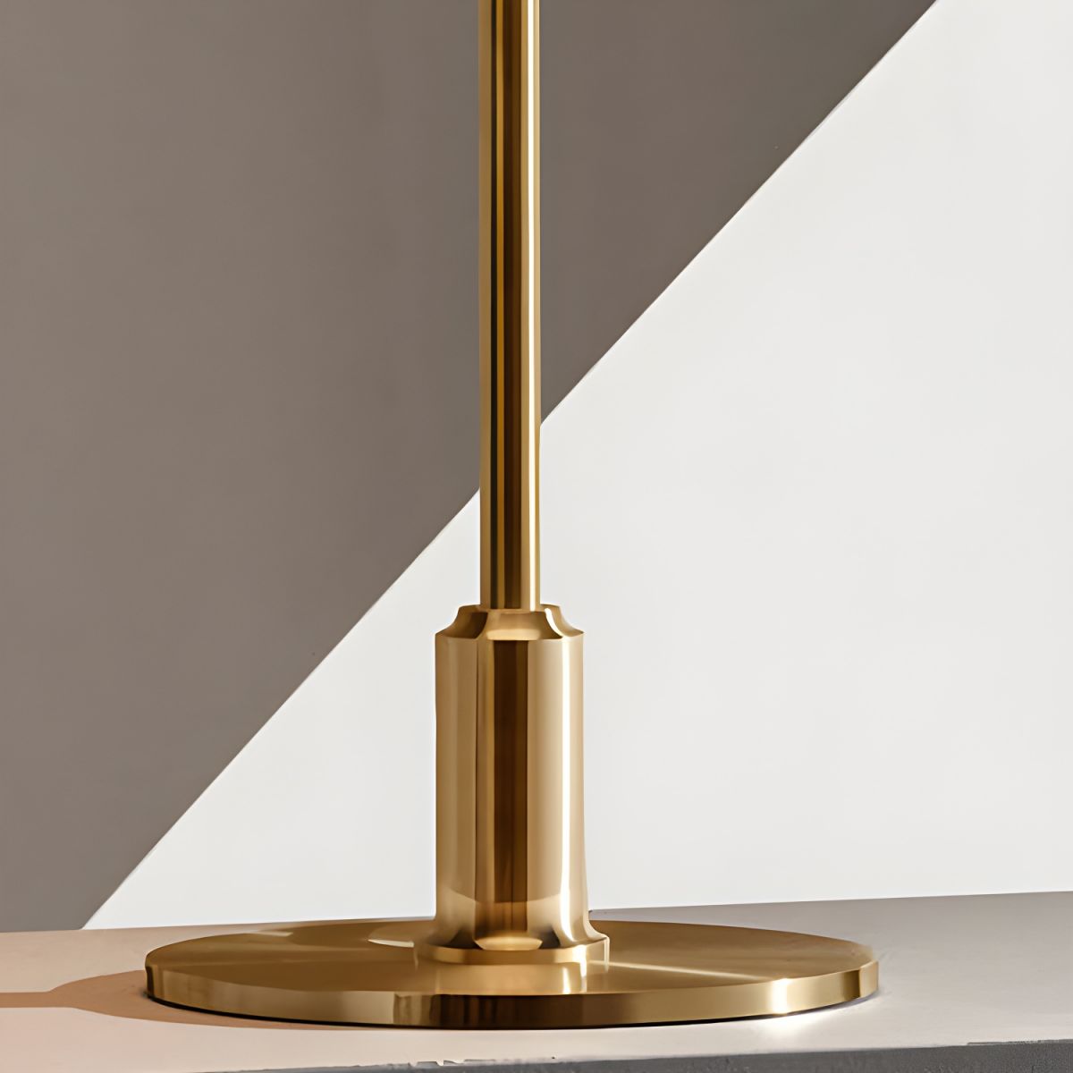 Modern Table Lamp with Glass Shade Metal Finish | Qynvora