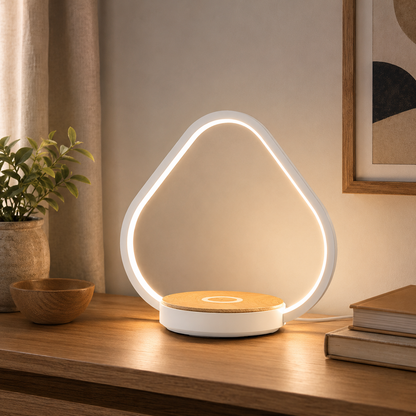 Modern Triangle Table Lamp with Touch Dimming | Kryvian