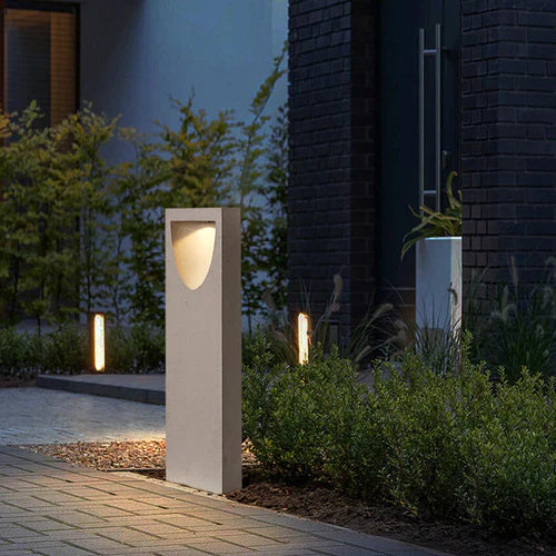 Modern Warm LED Stone Outdoor Path Light for Gardens | Stonara