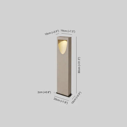 Modern Warm LED Stone Outdoor Path Light for Gardens | Stonara