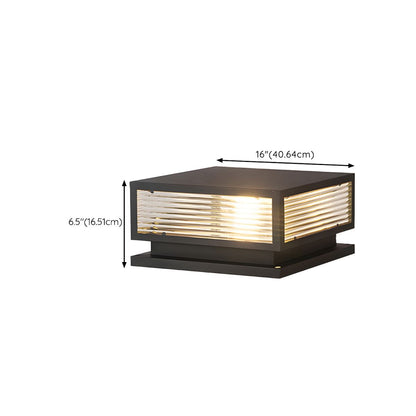 Modern Waterproof Square Metal Outdoor Light Fixture | Lumario