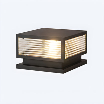 Modern Waterproof Square Metal Outdoor Light Fixture | Lumario