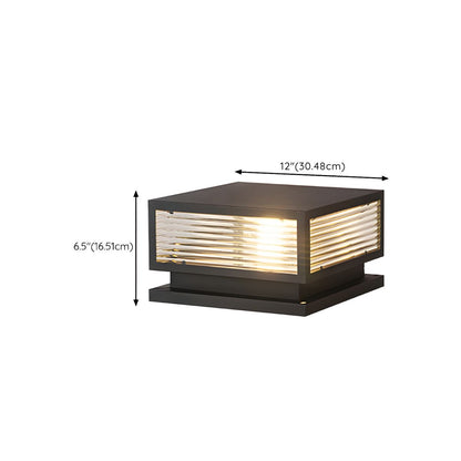 Modern Waterproof Square Metal Outdoor Light Fixture | Lumario