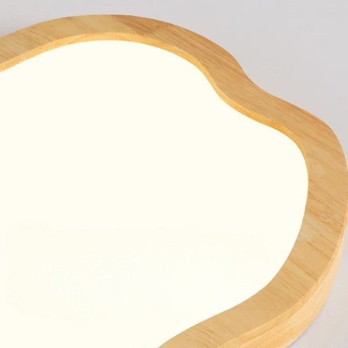 Modern Wood Finish Ceiling Light for Home Spaces | Lumvora