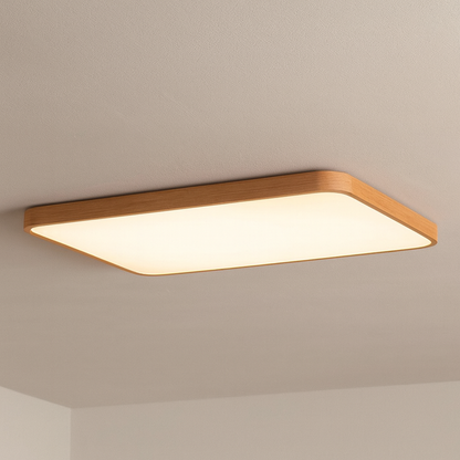 Modern Wood Frame Ceiling Lamp with Sleek Design | Jarnix
