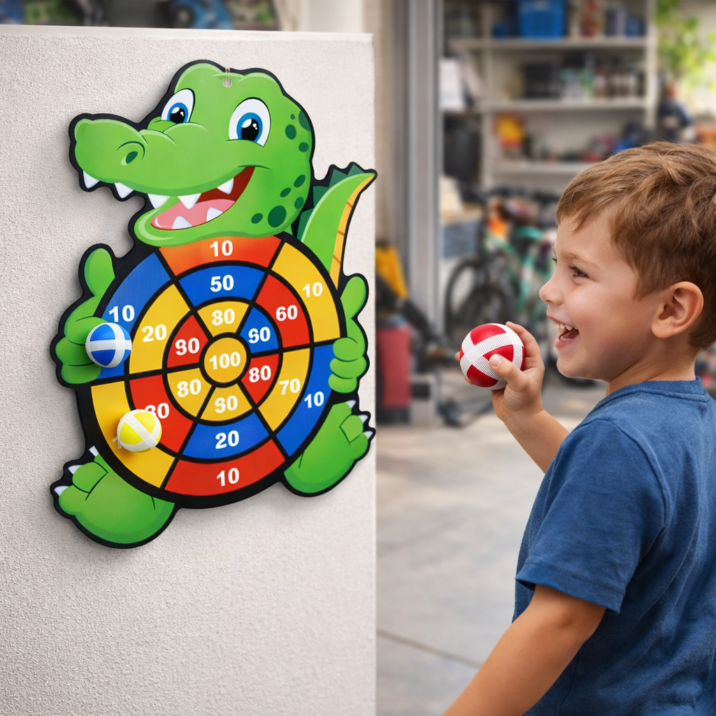 Montessori Sticky Ball Dartboard Target Throwing Kid Game | Lunvera