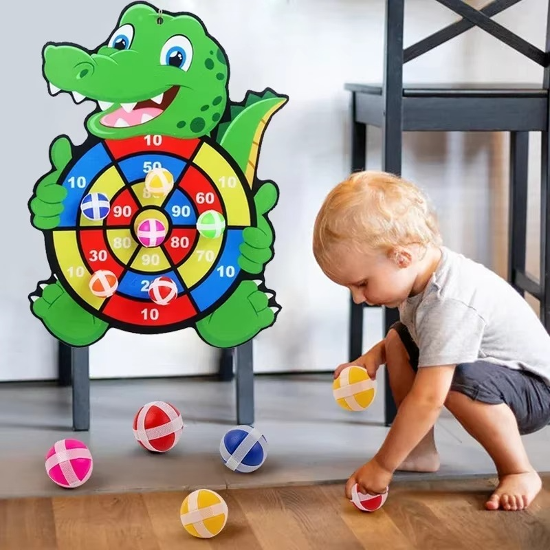 Montessori Sticky Ball Dartboard Target Throwing Kid Game | Lunvera
