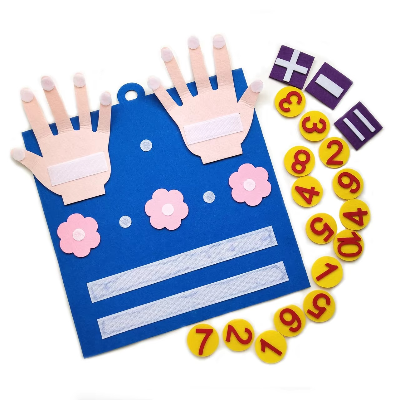 Montessori Toy Felt Counting Board Math Set for Kids | Arvella