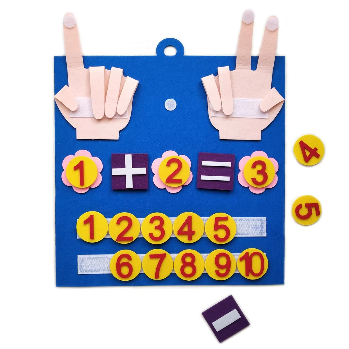 Montessori Toy Felt Counting Board Math Set for Kids | Arvella