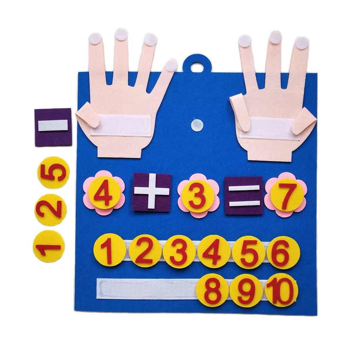 Montessori Toy Felt Counting Board Math Set for Kids | Arvella