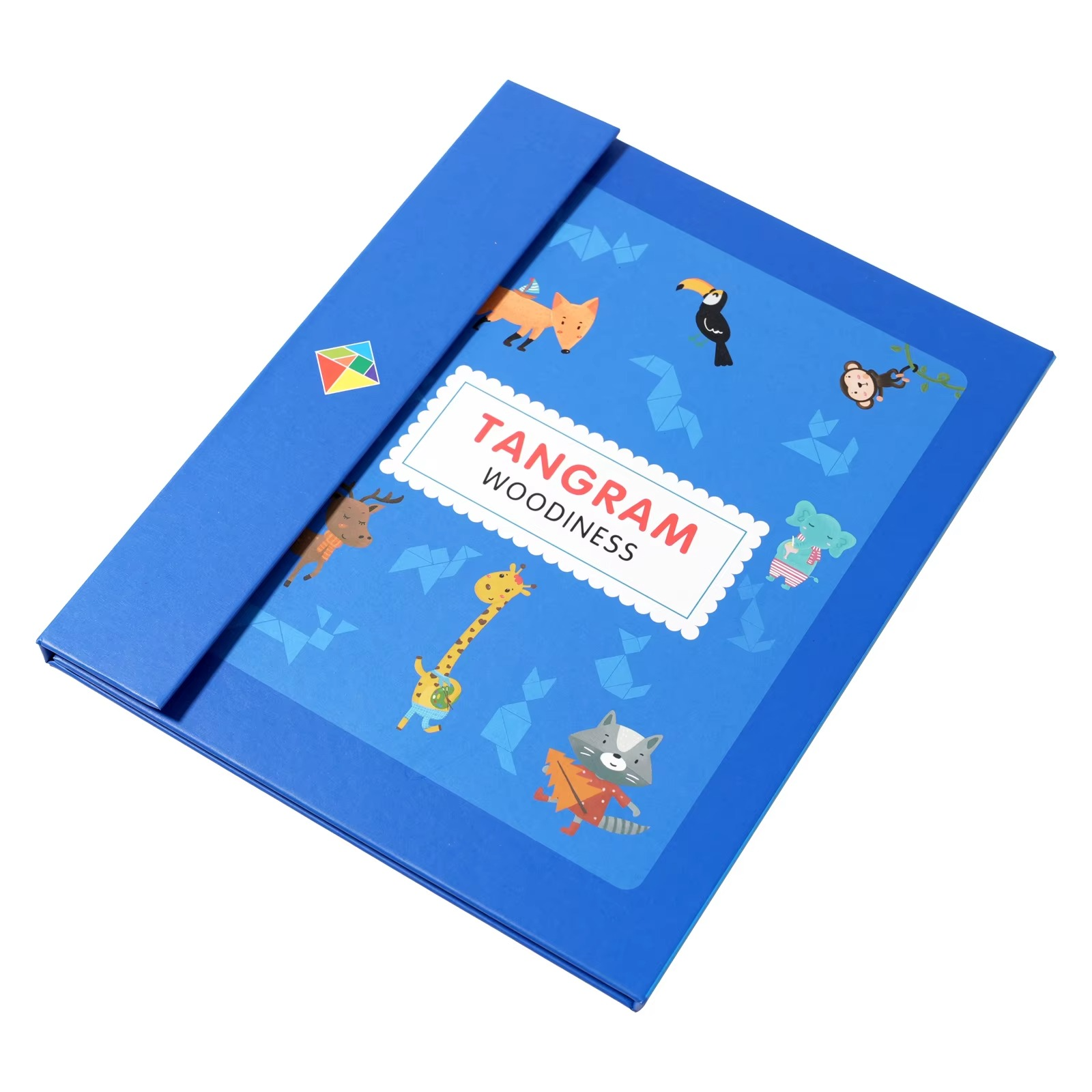 Montessori Toy Magnetic Tangram Puzzle Foldable Book Set | Brinova