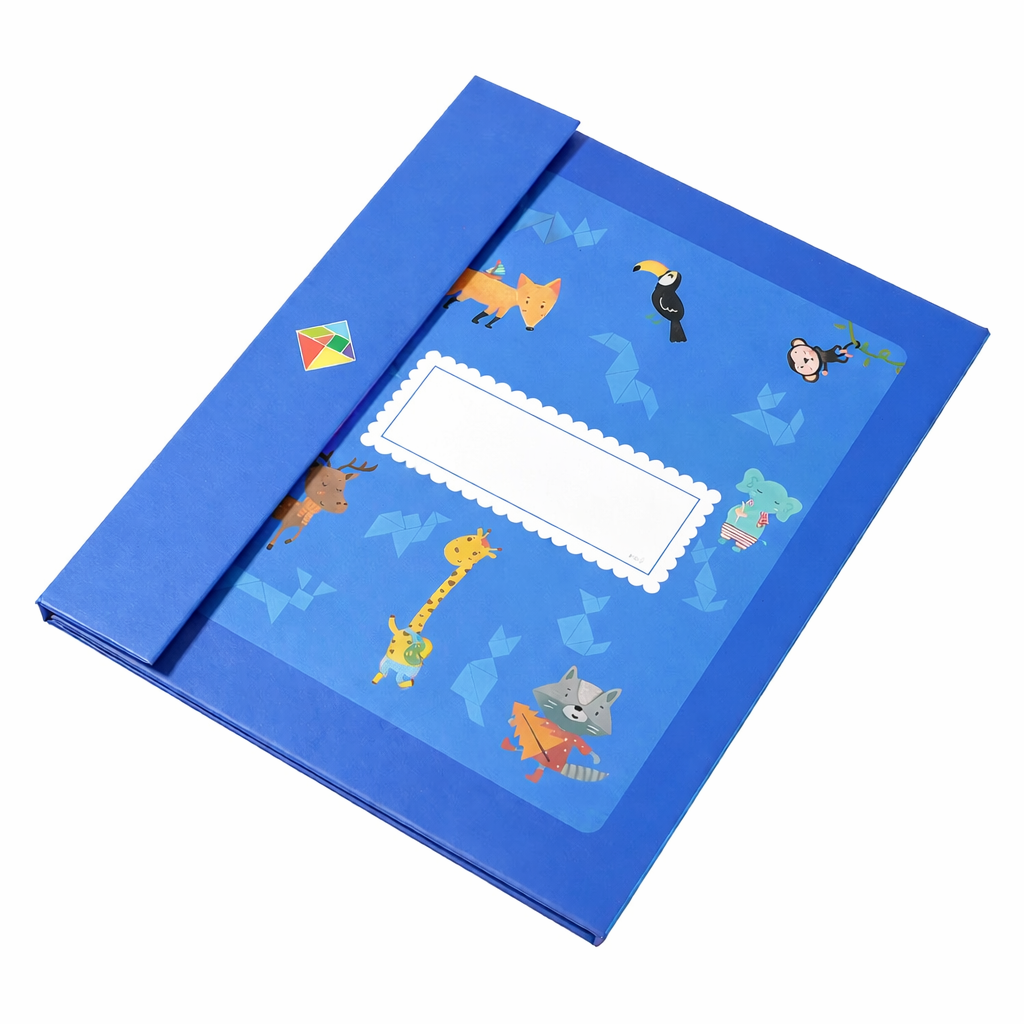 Montessori Toy Magnetic Tangram Puzzle Foldable Book Set | Brinova
