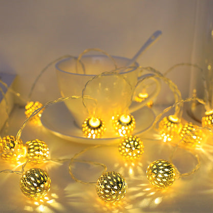 Moroccan Orb LED String Lights Battery Solar USB | Orbiva