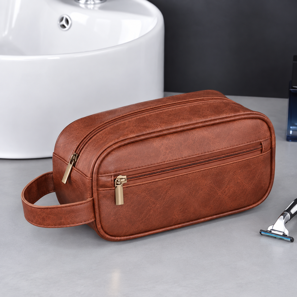 Multi-Compartment Travel Toiletry Bag