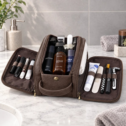 Multi-Compartment Travel Toiletry Bag