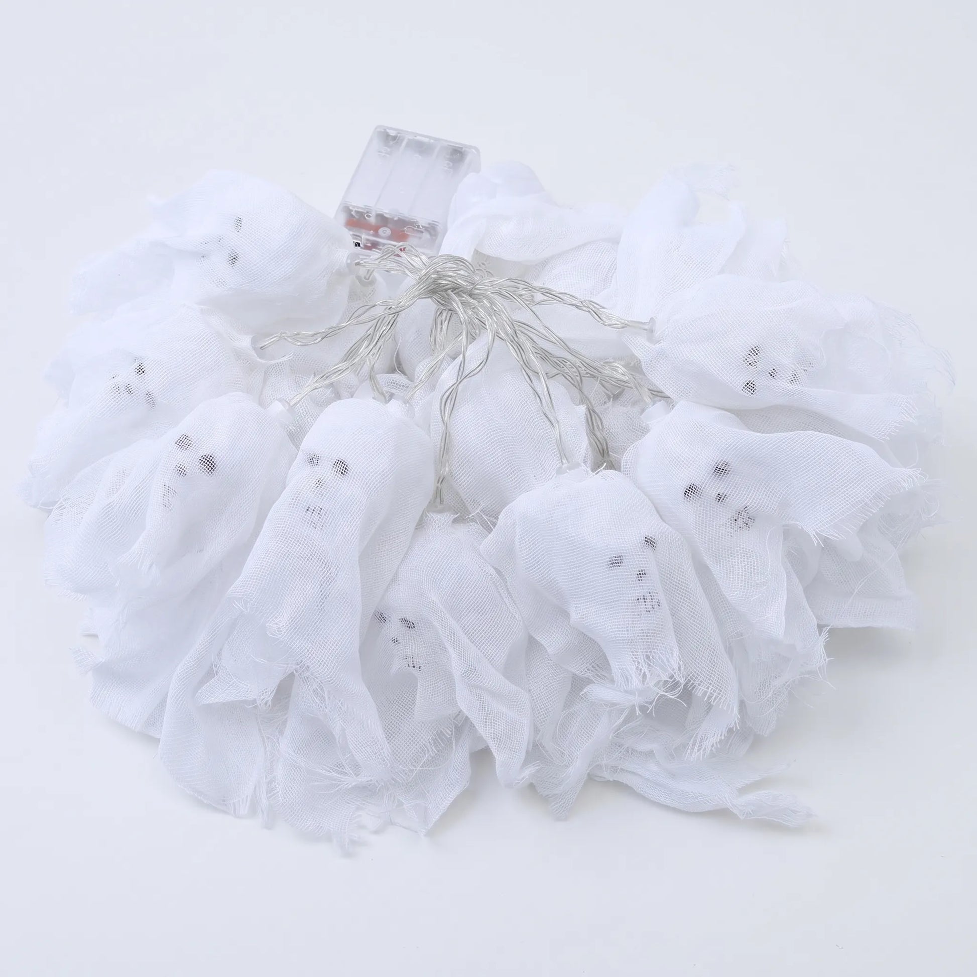 Multicoloured Halloween Ghost String Lights Battery Operated