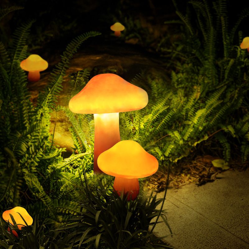 Mushroom Shape Resin Outdoor Garden Ground Light | Terralo