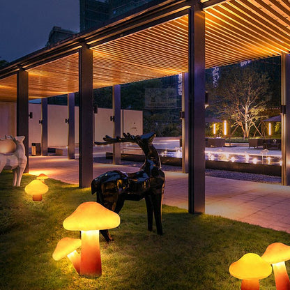 Mushroom Shape Resin Outdoor Garden Ground Light | Terralo