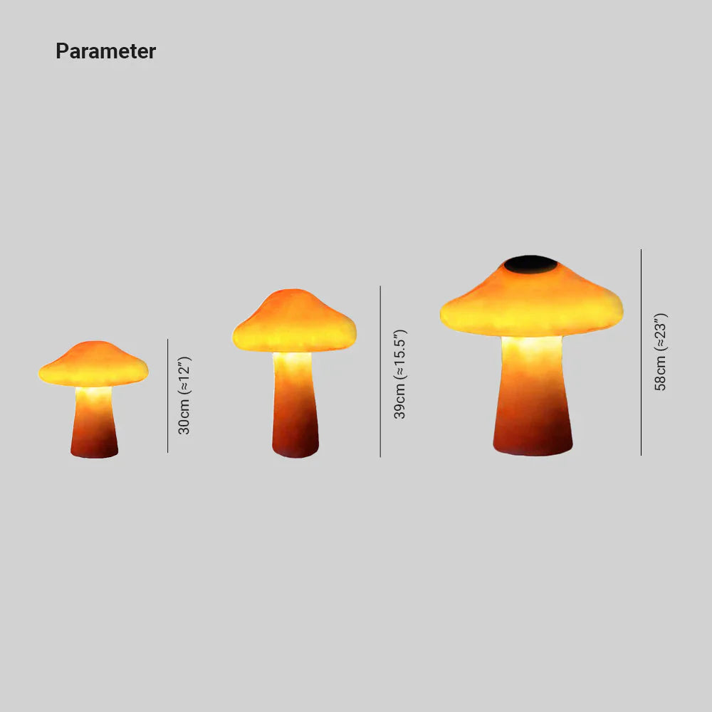 Mushroom Shape Resin Outdoor Garden Ground Light | Terralo