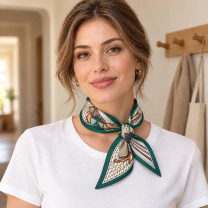 Narrow Printed Neck Scarf