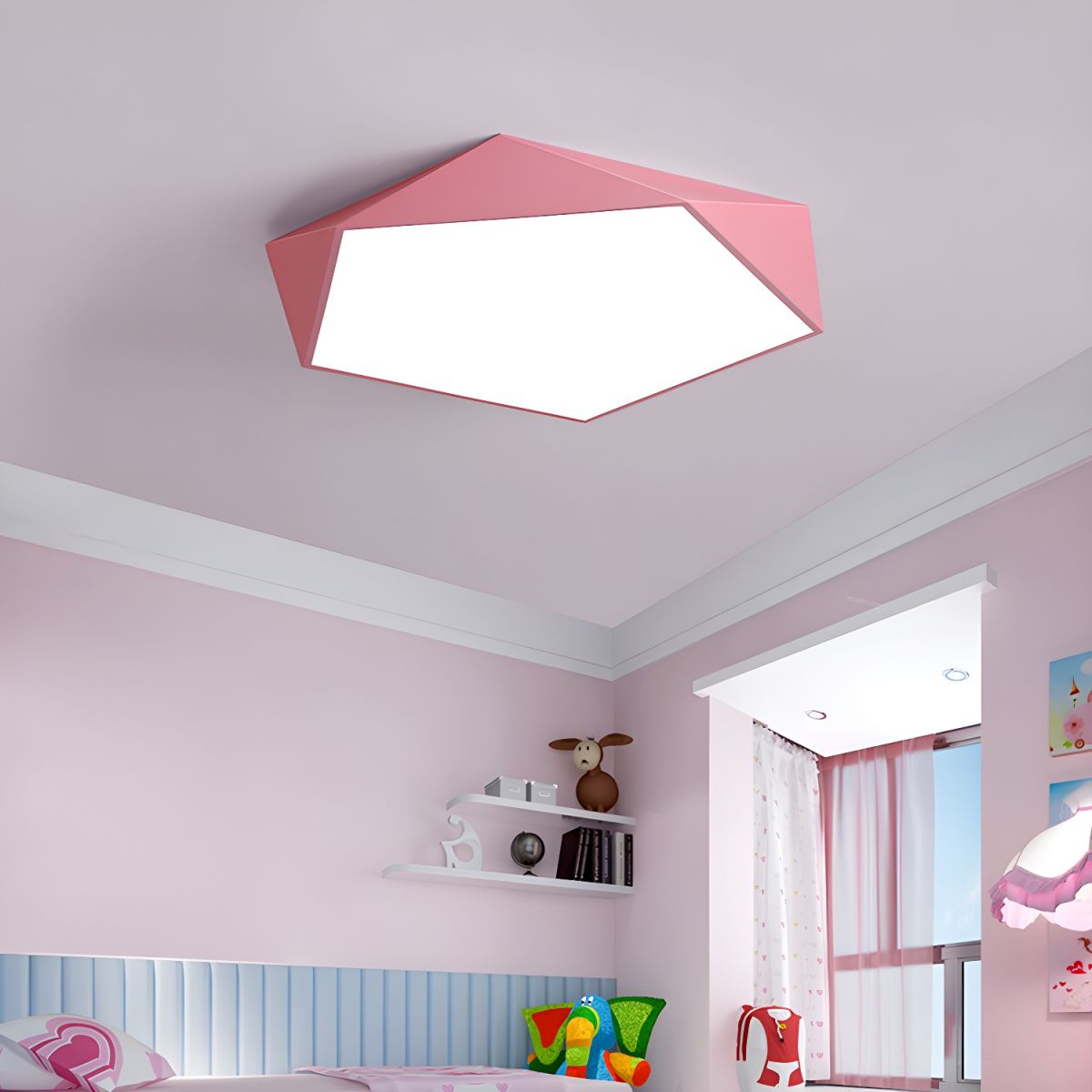Nordic Acrylic LED Flush Mount Ceiling Light Fixture | Lumivra