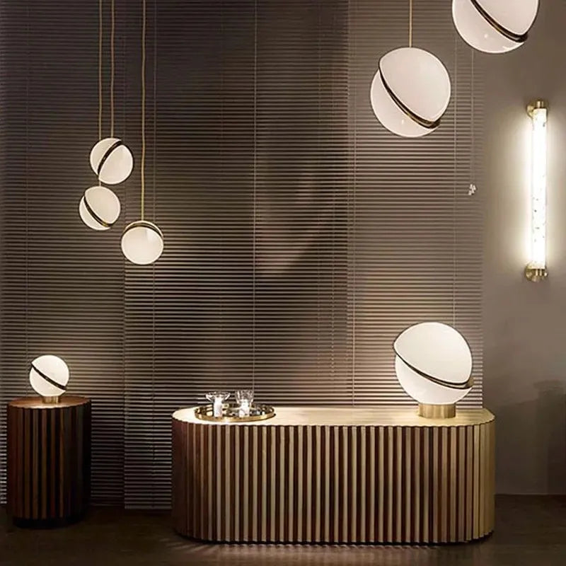 Nordic Acrylic Sphere Pendant Light for Dining Areas | Quorexa