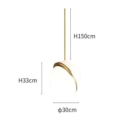 Nordic Acrylic Sphere Pendant Light for Dining Areas | Quorexa