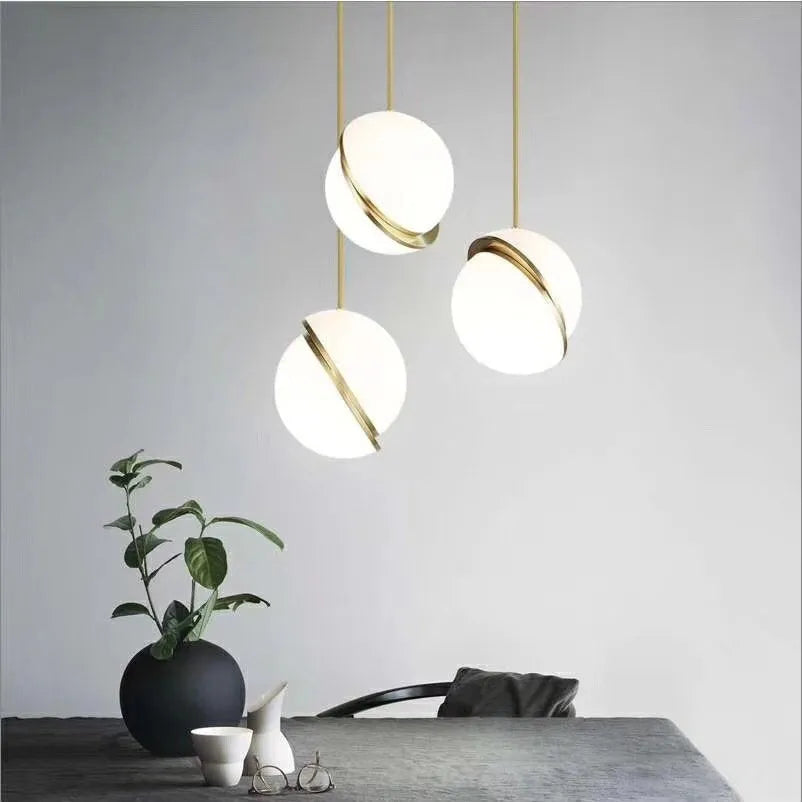 Nordic Acrylic Sphere Pendant Light for Dining Areas | Quorexa