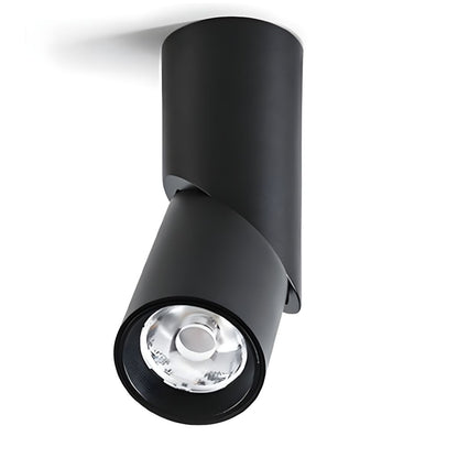 Nordic Aluminium Cylinder Flush Mount Ceiling Light | Corvyn