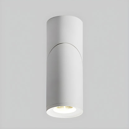 Nordic Aluminium Cylinder Flush Mount Ceiling Light | Corvyn