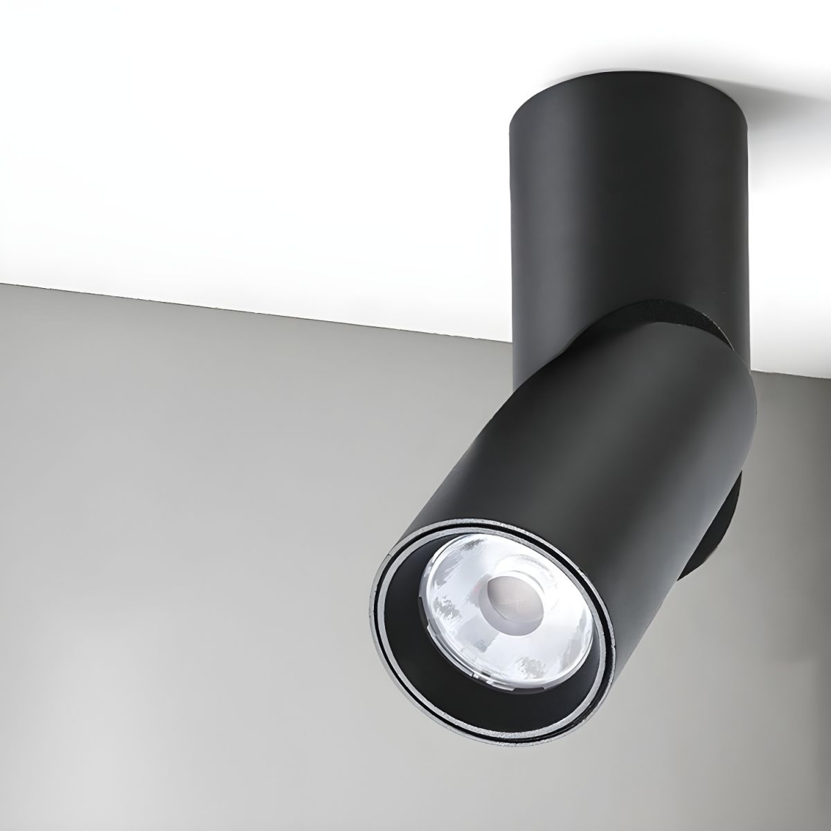 Nordic Aluminium Cylinder Flush Mount Ceiling Light | Corvyn