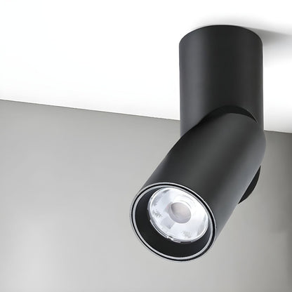 Nordic Aluminium Cylinder Flush Mount Ceiling Light | Corvyn
