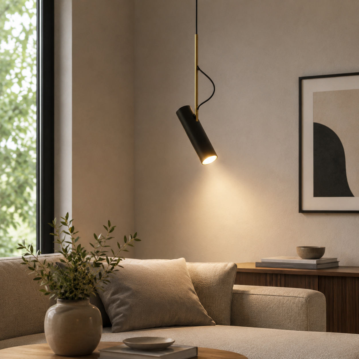 Nordic Aluminium LED Spotlight Pendant Light Ceiling Lamp | Merqula