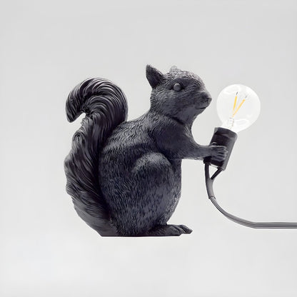 Nordic Art Deco Resin Squirrel Table Lamp | Kelmoro