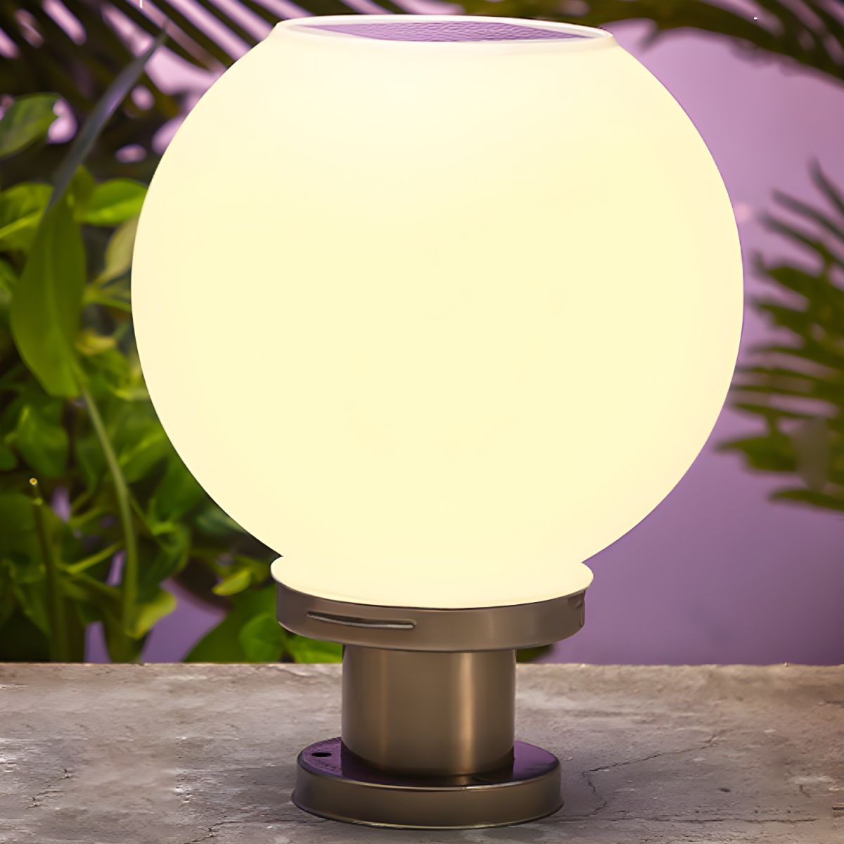 Nordic Ball Solar Outdoor Garden Pillar Light | Solvren