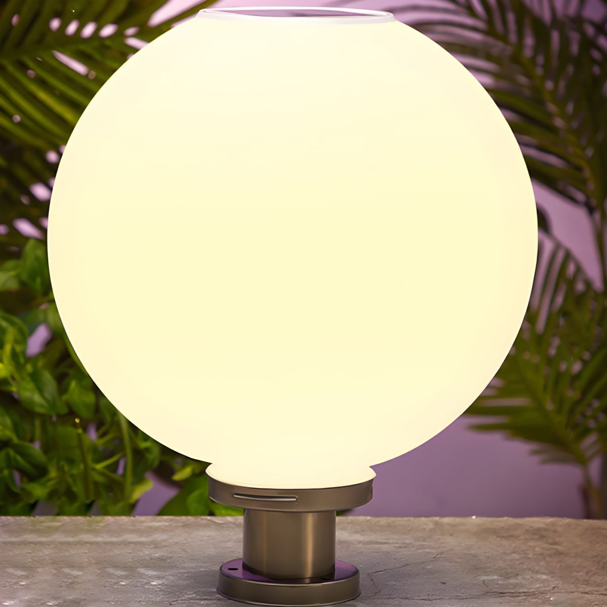 Nordic Ball Solar Outdoor Garden Pillar Light | Solvren
