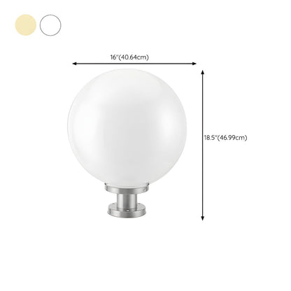 Nordic Ball Solar Outdoor Garden Pillar Light | Solvren