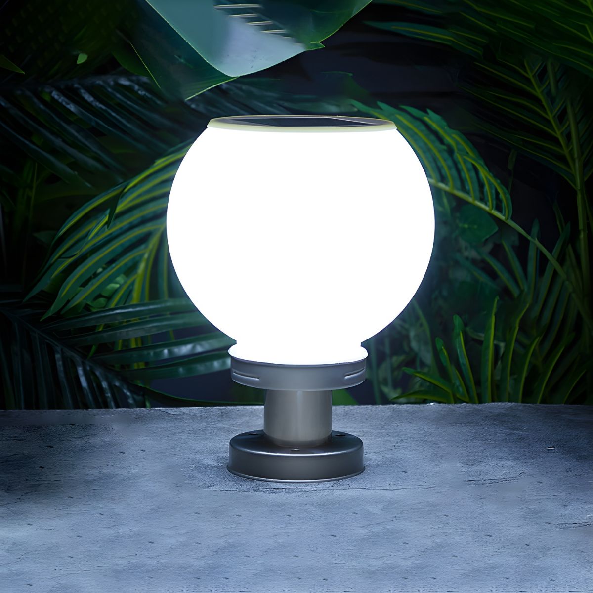 Nordic Ball Solar Outdoor Garden Pillar Light | Solvren
