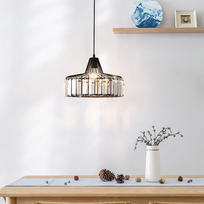 Nordic Black Crystal Pendant Light for Modern Interiors | Avelique