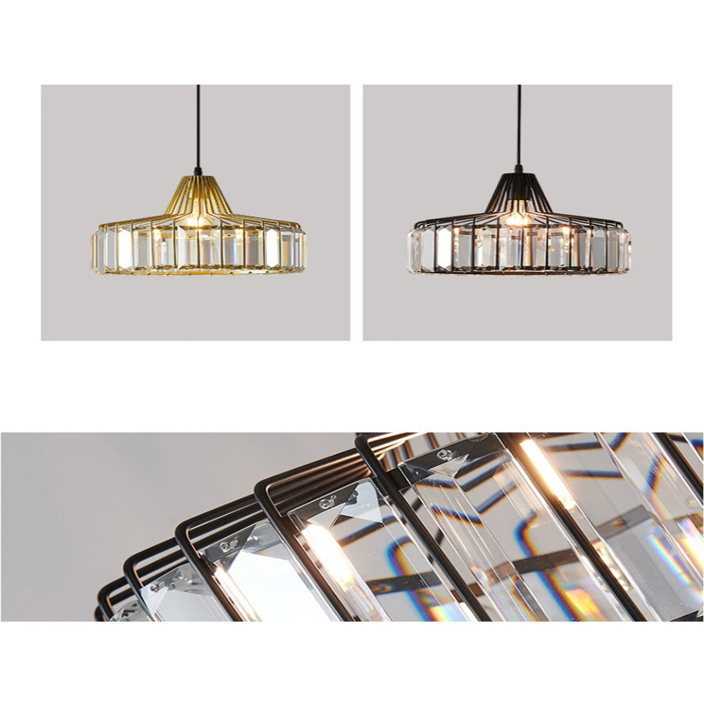 Nordic Black Crystal Pendant Light for Modern Interiors | Avelique