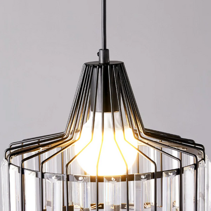 Nordic Black Crystal Pendant Light for Modern Interiors | Avelique