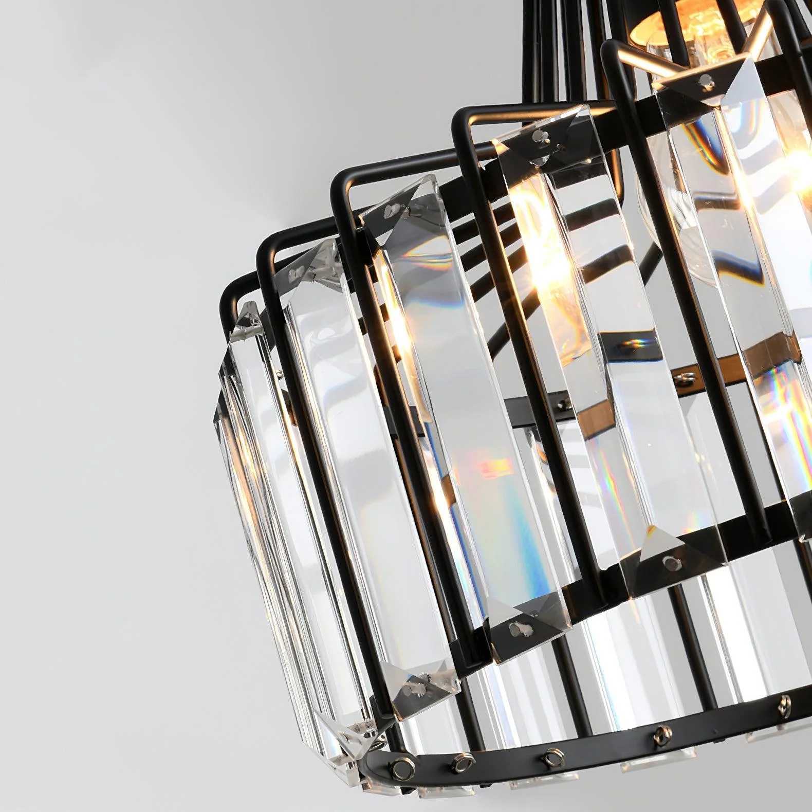 Nordic Black Crystal Pendant Light for Modern Interiors | Avelique