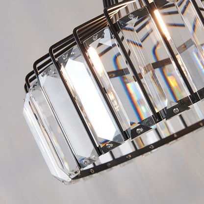 Nordic Black Crystal Pendant Light for Modern Interiors | Avelique