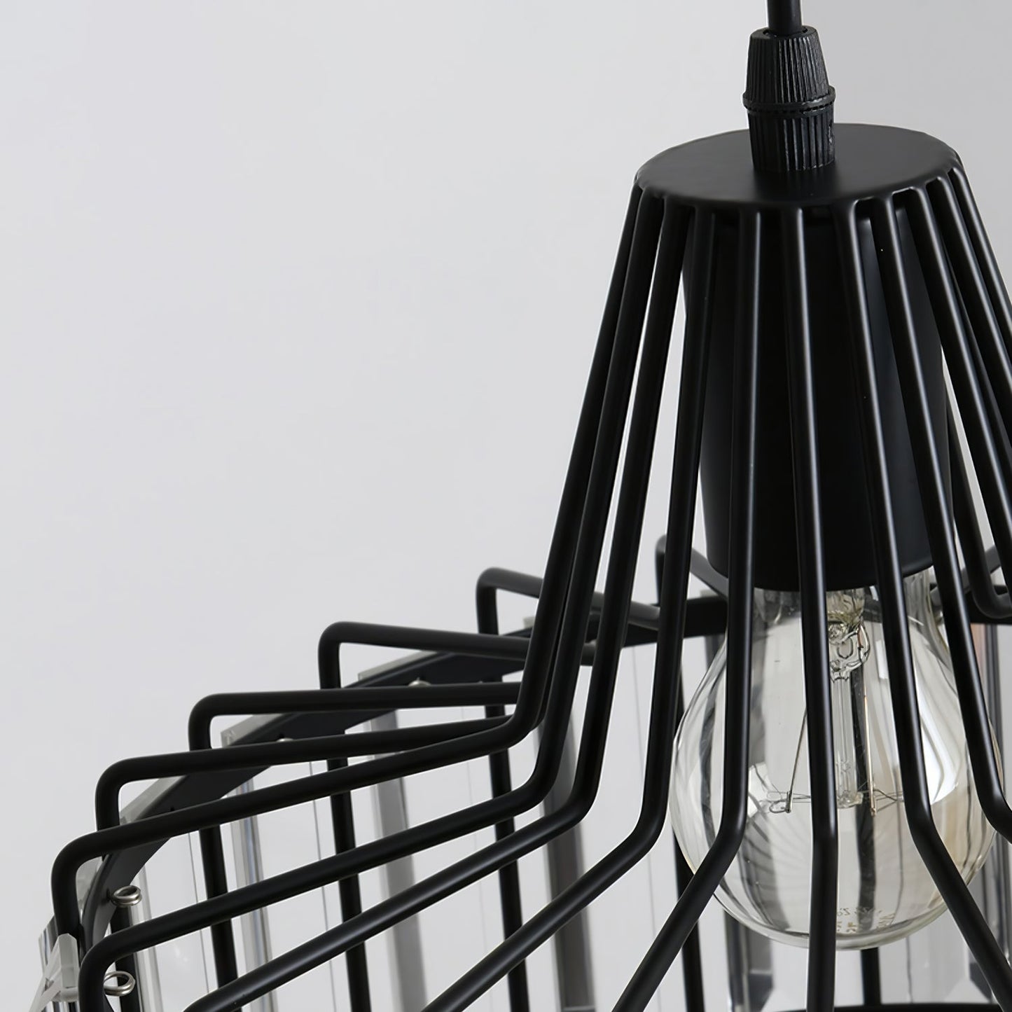 Nordic Black Crystal Pendant Light for Modern Interiors | Avelique