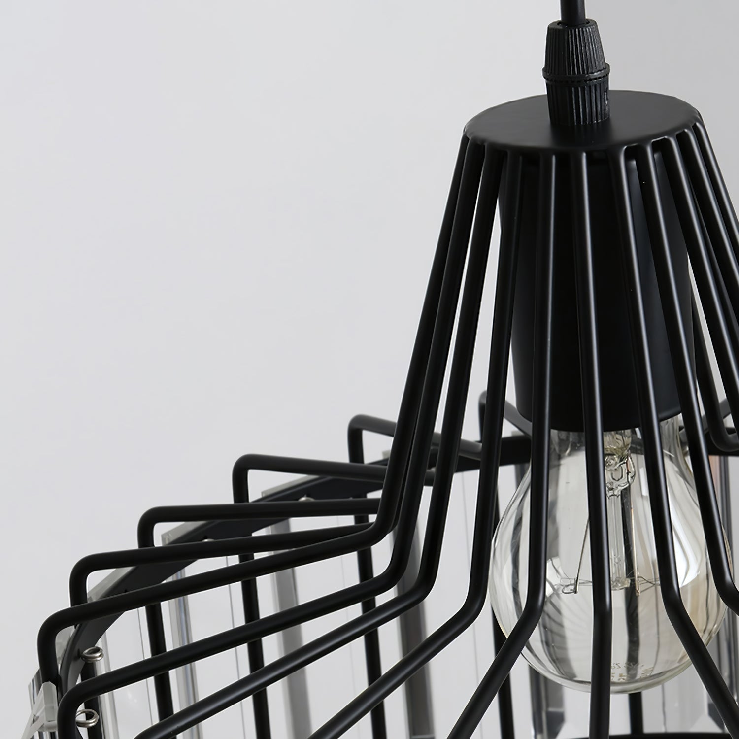 Nordic Black Crystal Pendant Light for Modern Interiors | Avelique